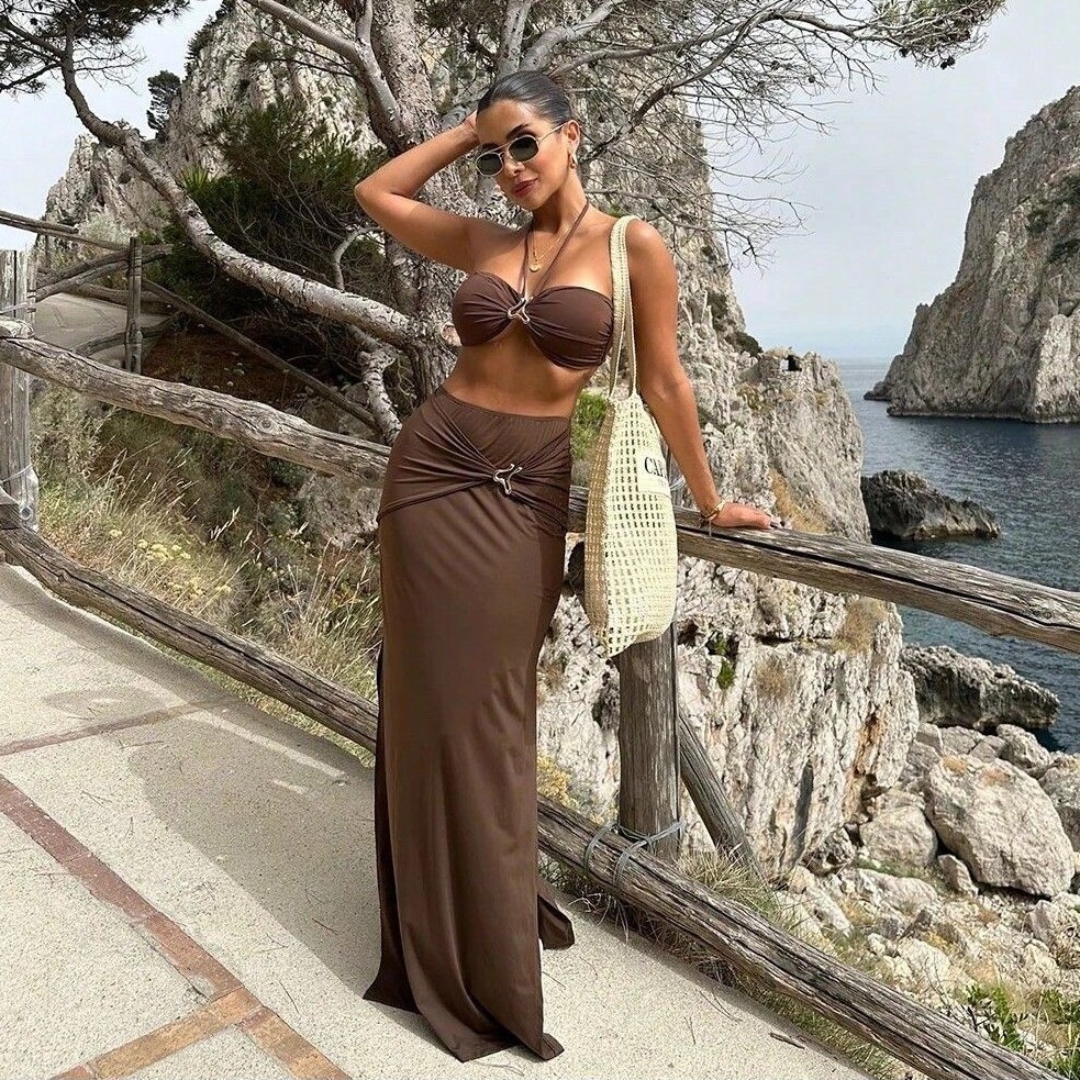 Women Sleeveless Tankini Bikin - مراجعة Swimsuit Bikini Ruched وسعره