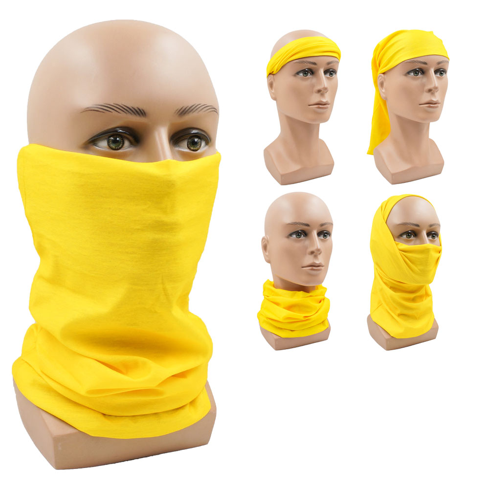 Yellow Multifunction Cycling N - مراجعة Headband Summer Knit وسعره