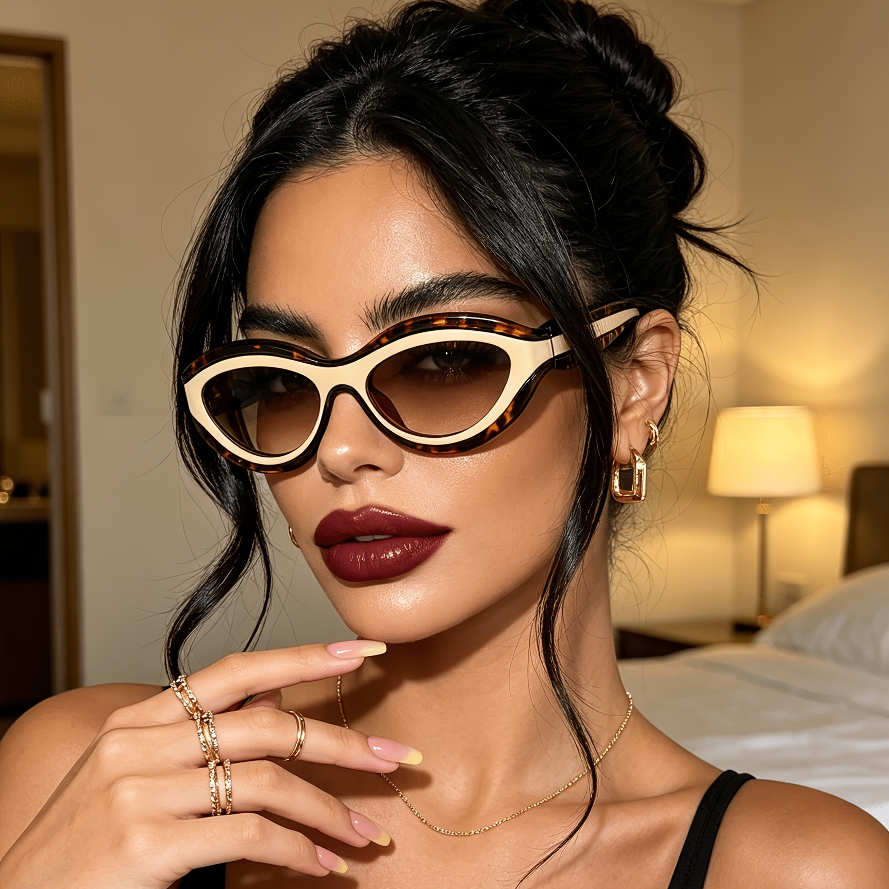 European and American ins new  - مراجعة Sunglasses Cat Eye وسعره