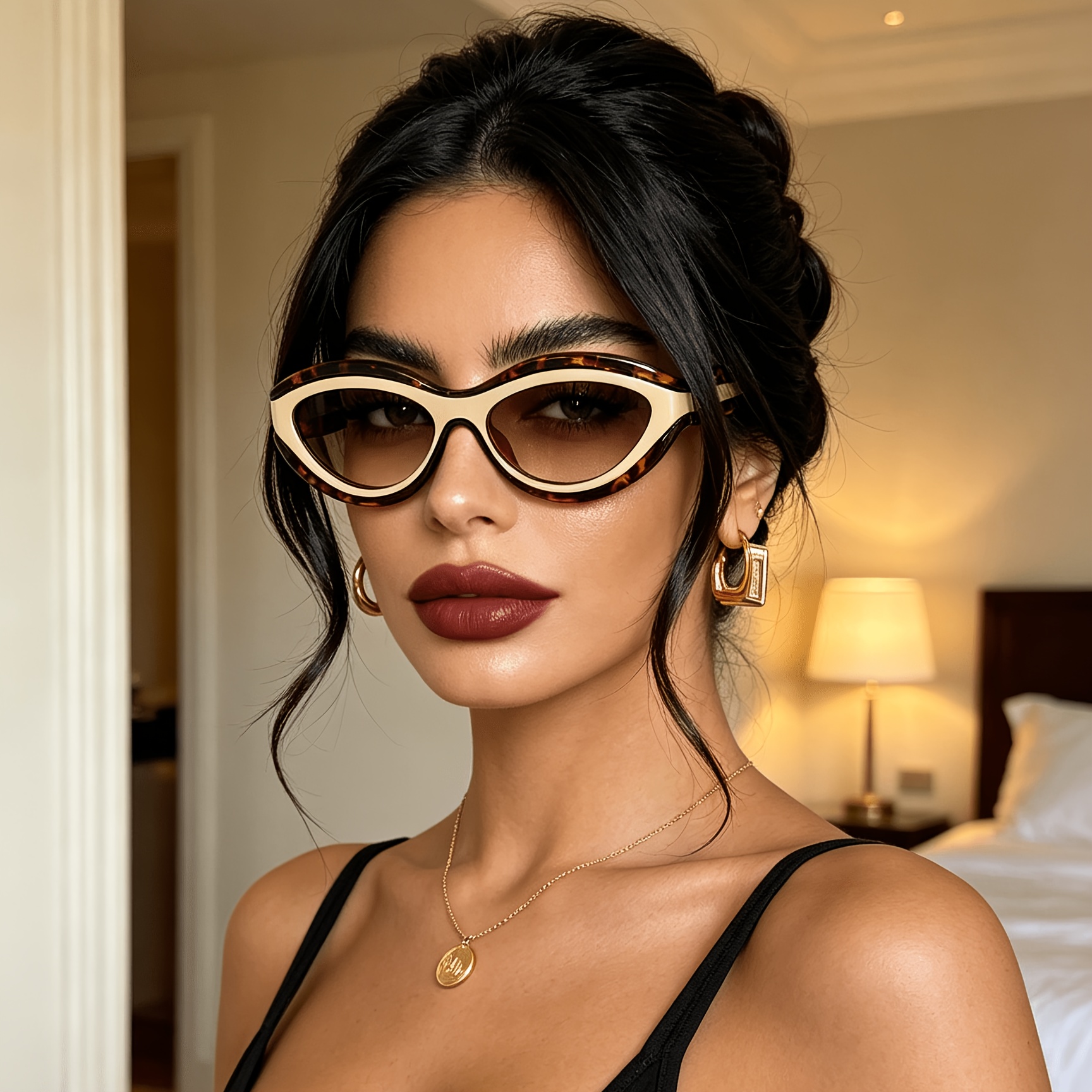 European and American ins new  - مراجعة Sunglasses Cat Eye وسعره