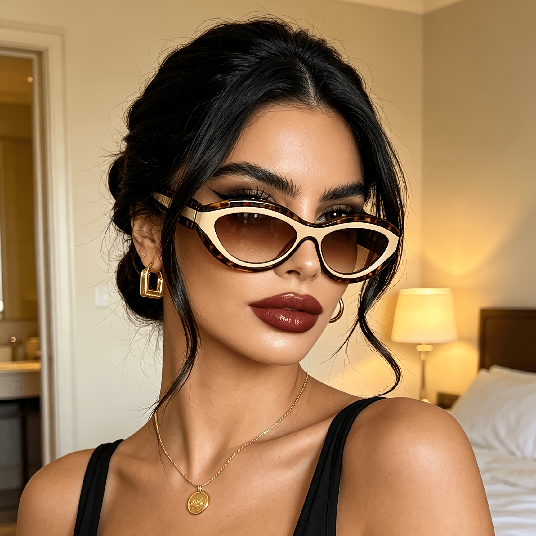 European and American ins new  - مراجعة Sunglasses Cat Eye وسعره