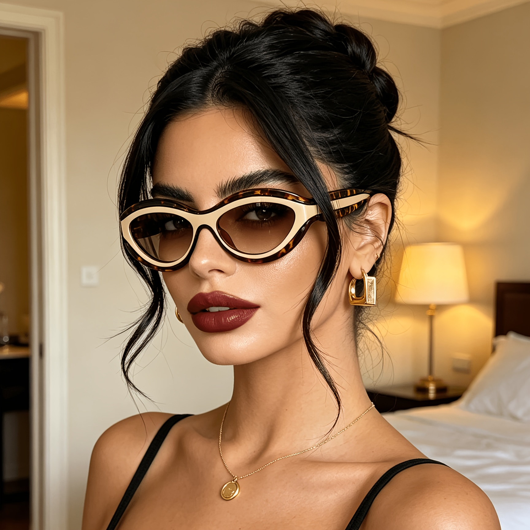 European and American ins new  - مراجعة Sunglasses Cat Eye وسعره