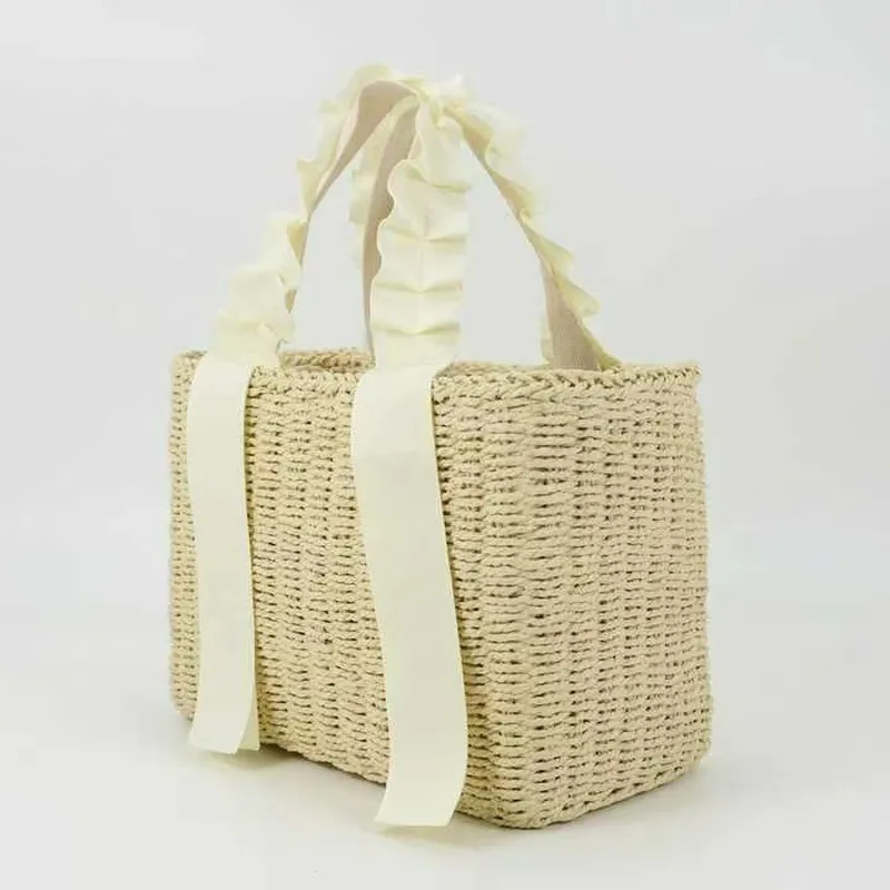 Straw Woven Handbag Summer Vac - مراجعة Tote Bag Beach وسعره