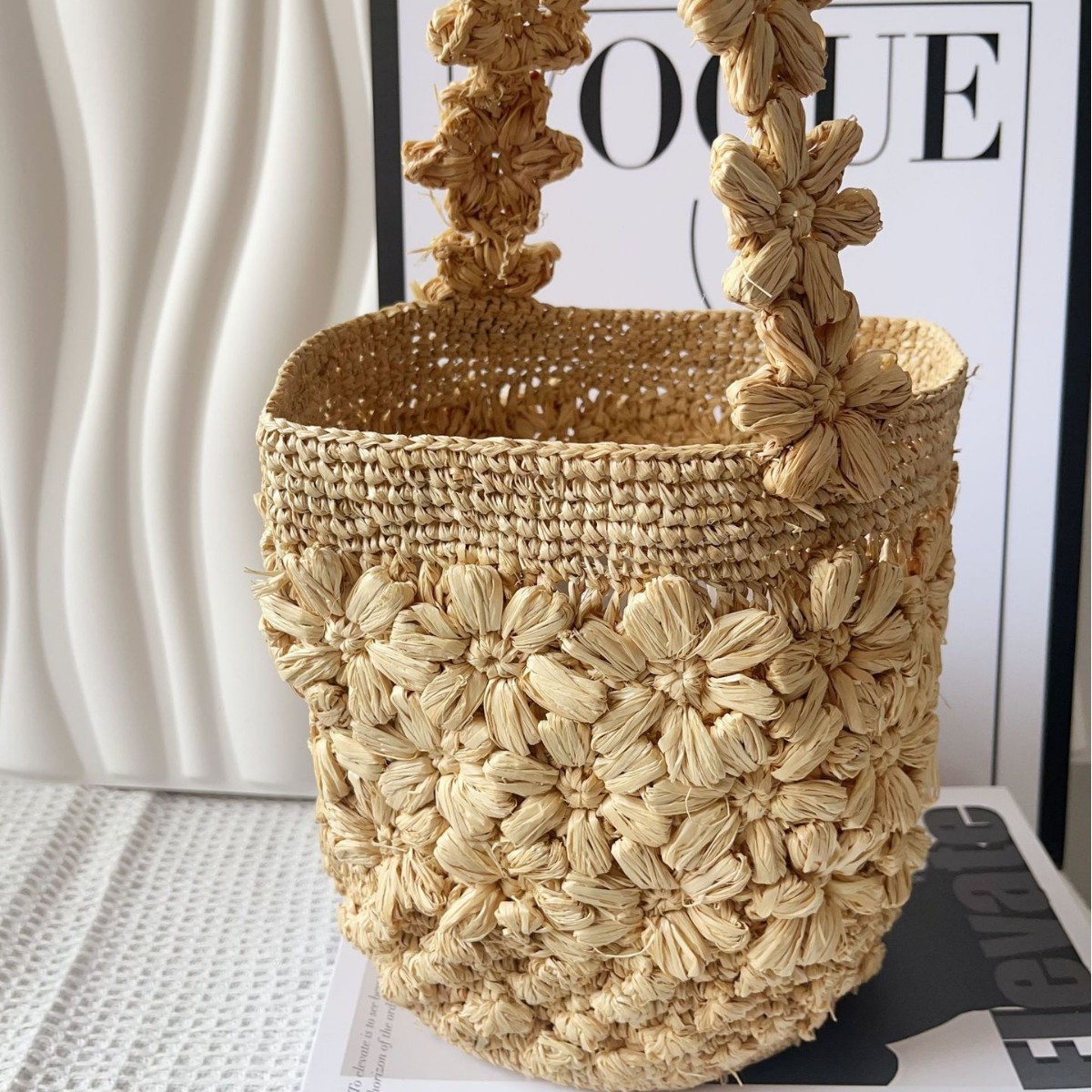 Women Summer Raffia Woven Buck - مراجعة Crochet Bag Raffia وسعره