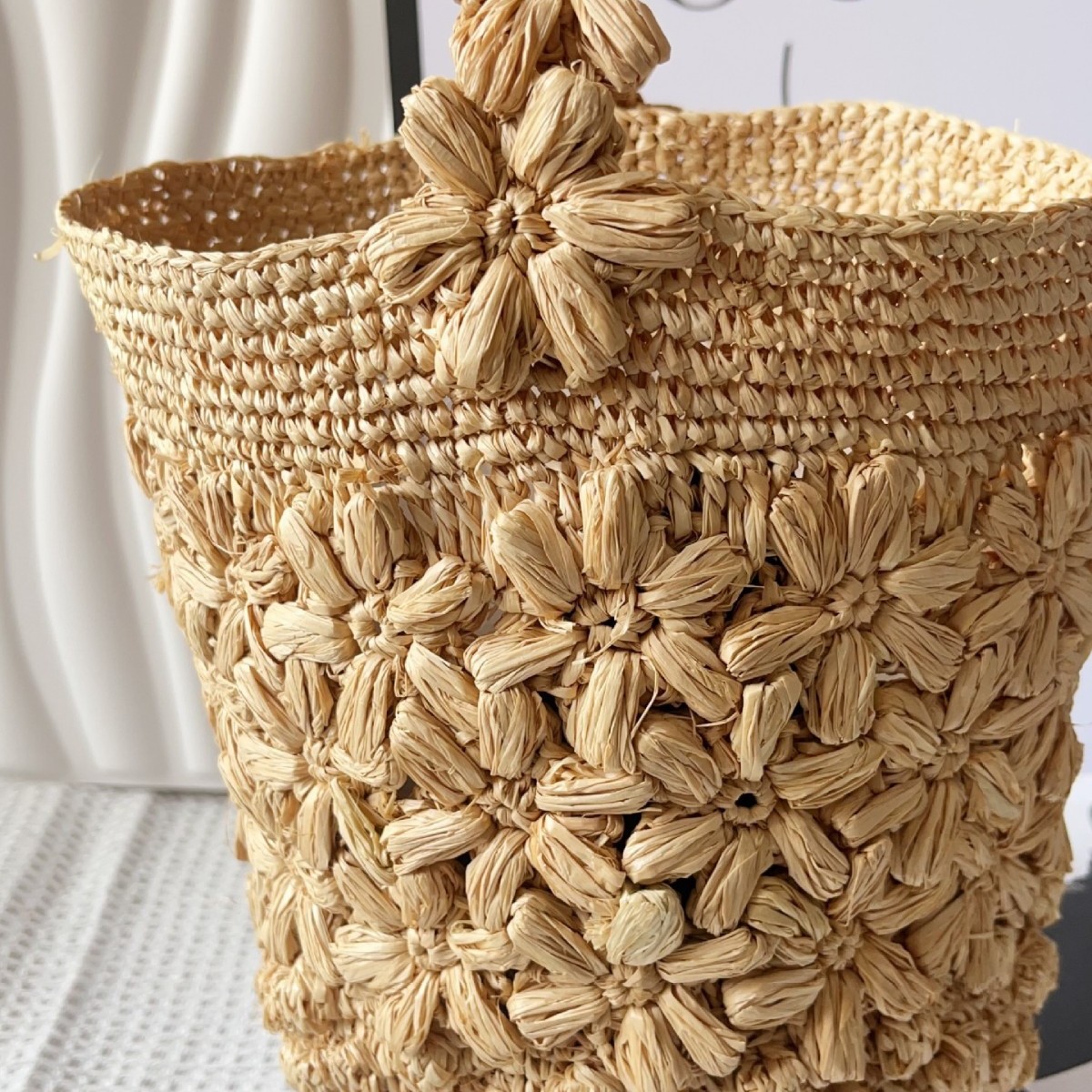 Women Summer Raffia Woven Buck - مراجعة Crochet Bag Raffia وسعره