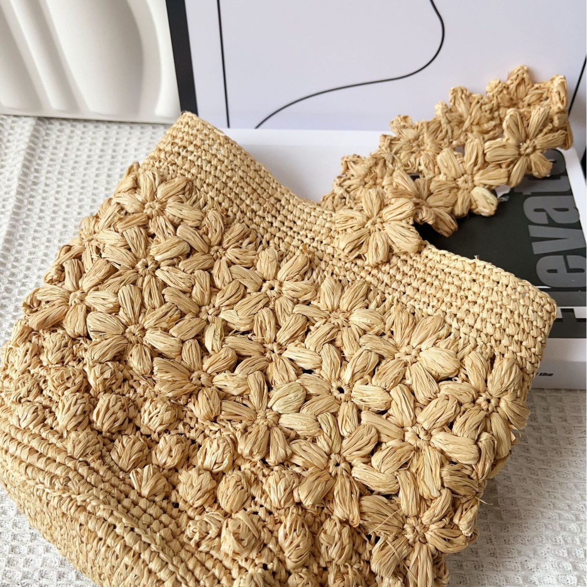 Women Summer Raffia Woven Buck - مراجعة Crochet Bag Raffia وسعره