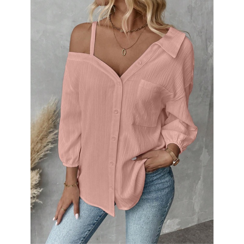 Plus Size1XL-5XL Women Blouses - مراجعة Blouse Off Shoulder وسعره