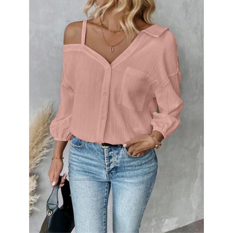 Plus Size1XL-5XL Women Blouses - مراجعة Blouse Off Shoulder وسعره