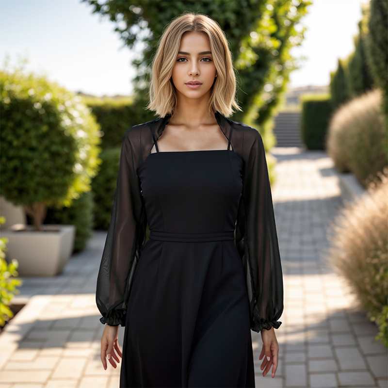 Solid Color Chiffon Shawl Summ - مراجعة Blouse Off Shoulder وسعره