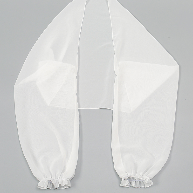 Solid Color Chiffon Shawl Summ - مراجعة Blouse Off Shoulder وسعره