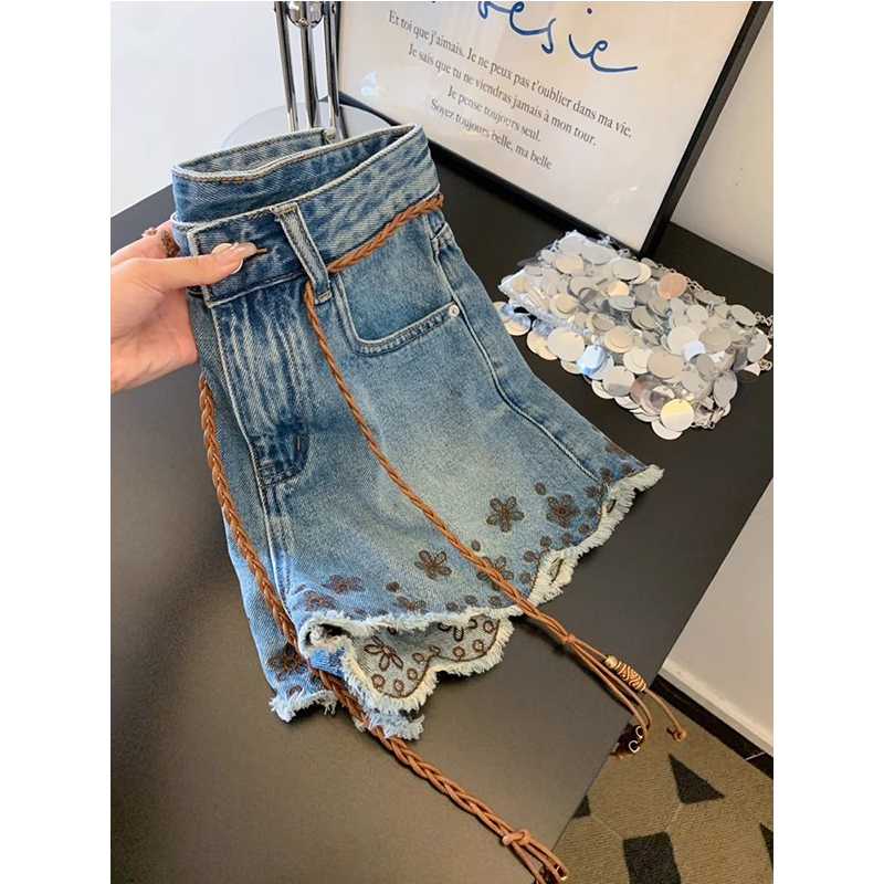 Breathable Vintage Denim Short - مراجعة Shorts Denim Frayed وسعره