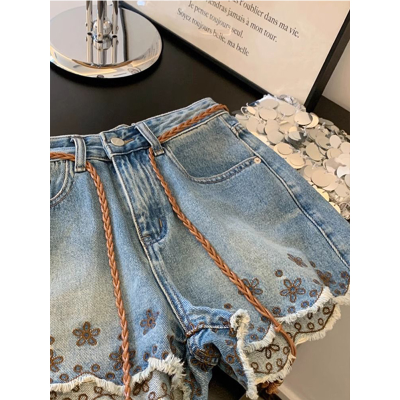 Breathable Vintage Denim Short - مراجعة Shorts Denim Frayed وسعره