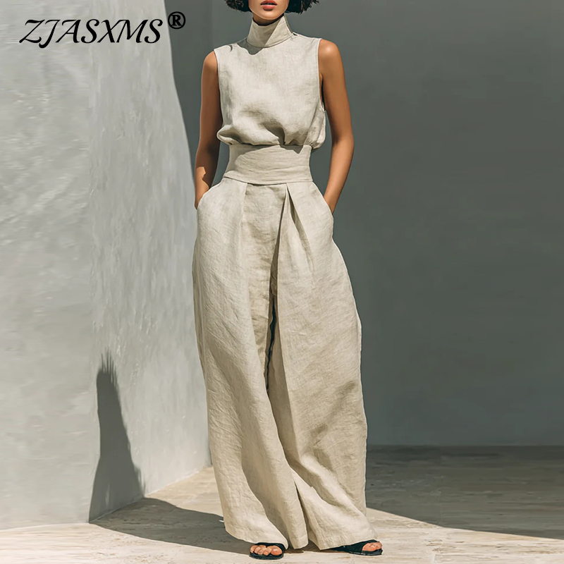 Vintage Solid Cotton Linen Sui - مراجعة Linen Pant Wide وسعره