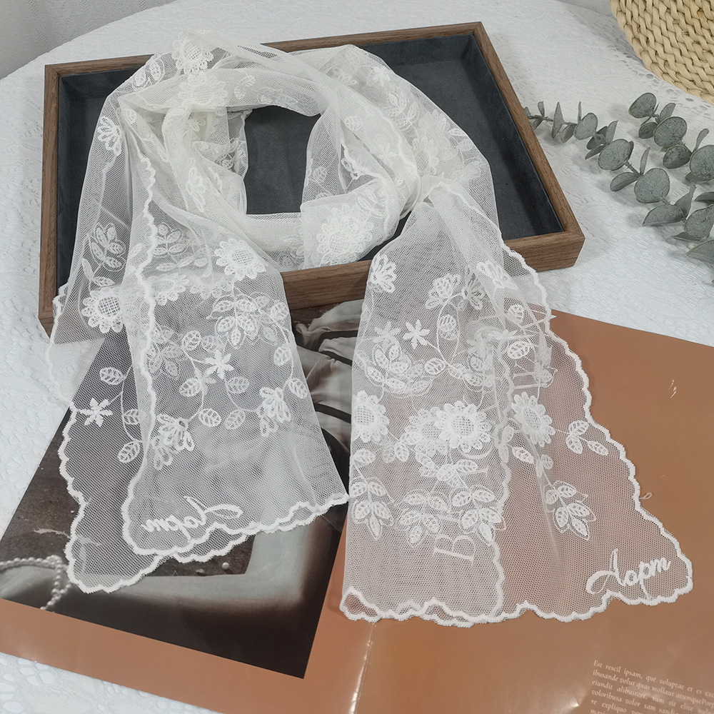 Lace Sunflower Silk Scarf Fair - مراجعة Headband Summer Knit وسعره