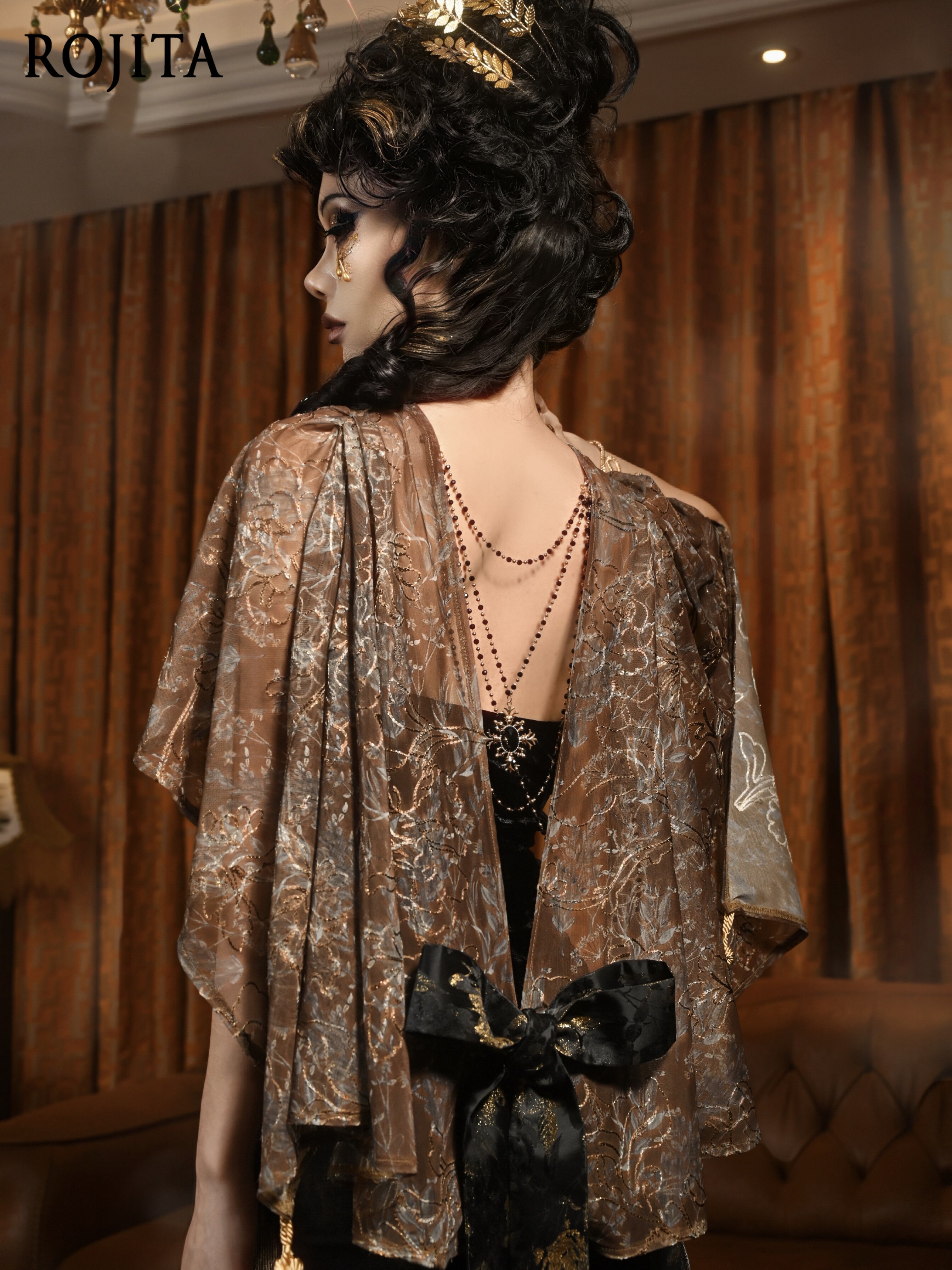 Brown Floral Sheer Kimono Cove - مراجعة Kimono Sheer Floral وسعره