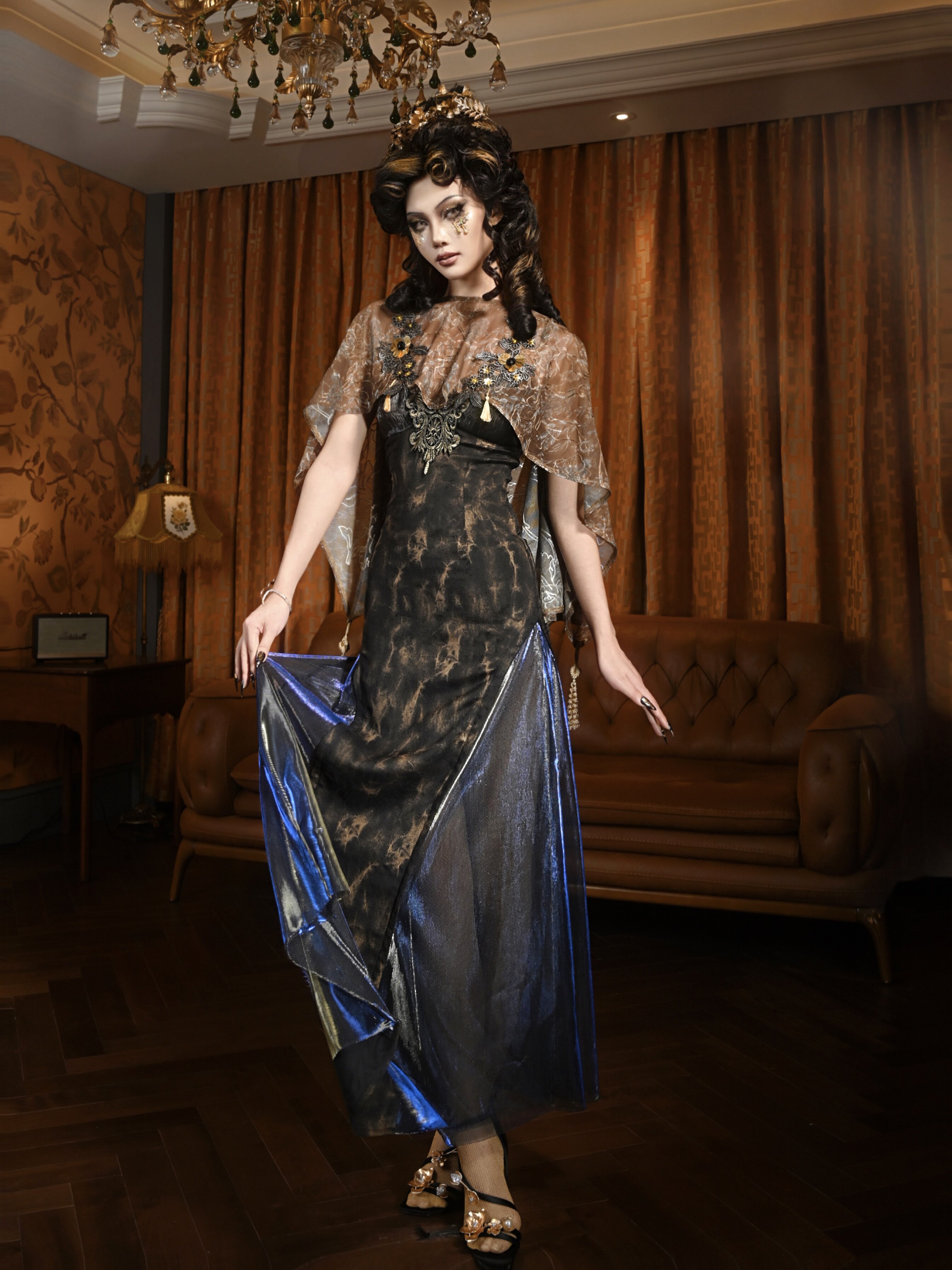 Brown Floral Sheer Kimono Cove - مراجعة Kimono Sheer Floral وسعره