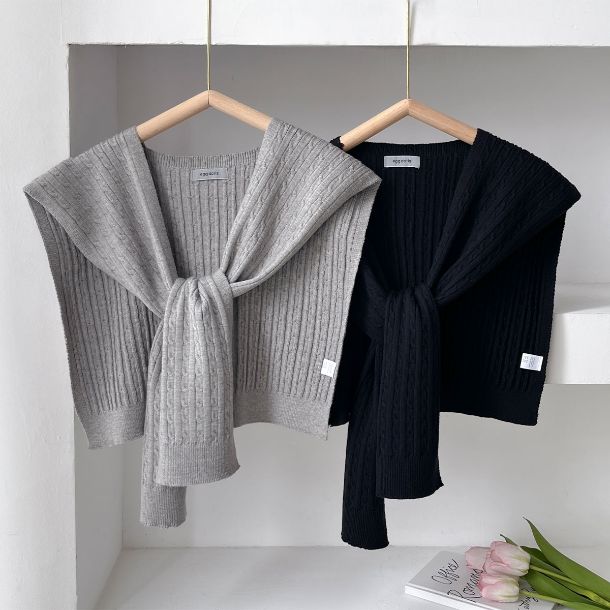 NEW Korean Autumn Knit Shawl F - مراجعة Blouse Off Shoulder وسعره