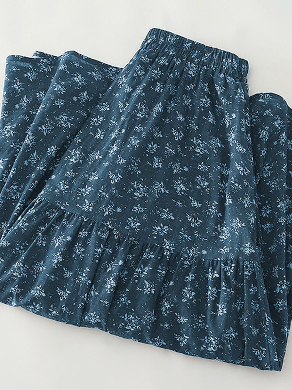 High Waist Floral Print Midi S - مراجعة Midi Skirt Floral وسعره