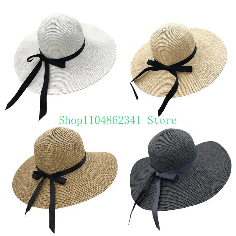 652F Elegant Floppy Straw Hat  - مراجعة Hat Floppy Wide وسعره