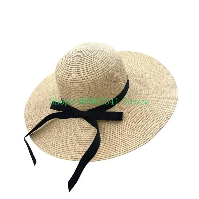 652F Elegant Floppy Straw Hat  - مراجعة Hat Floppy Wide وسعره