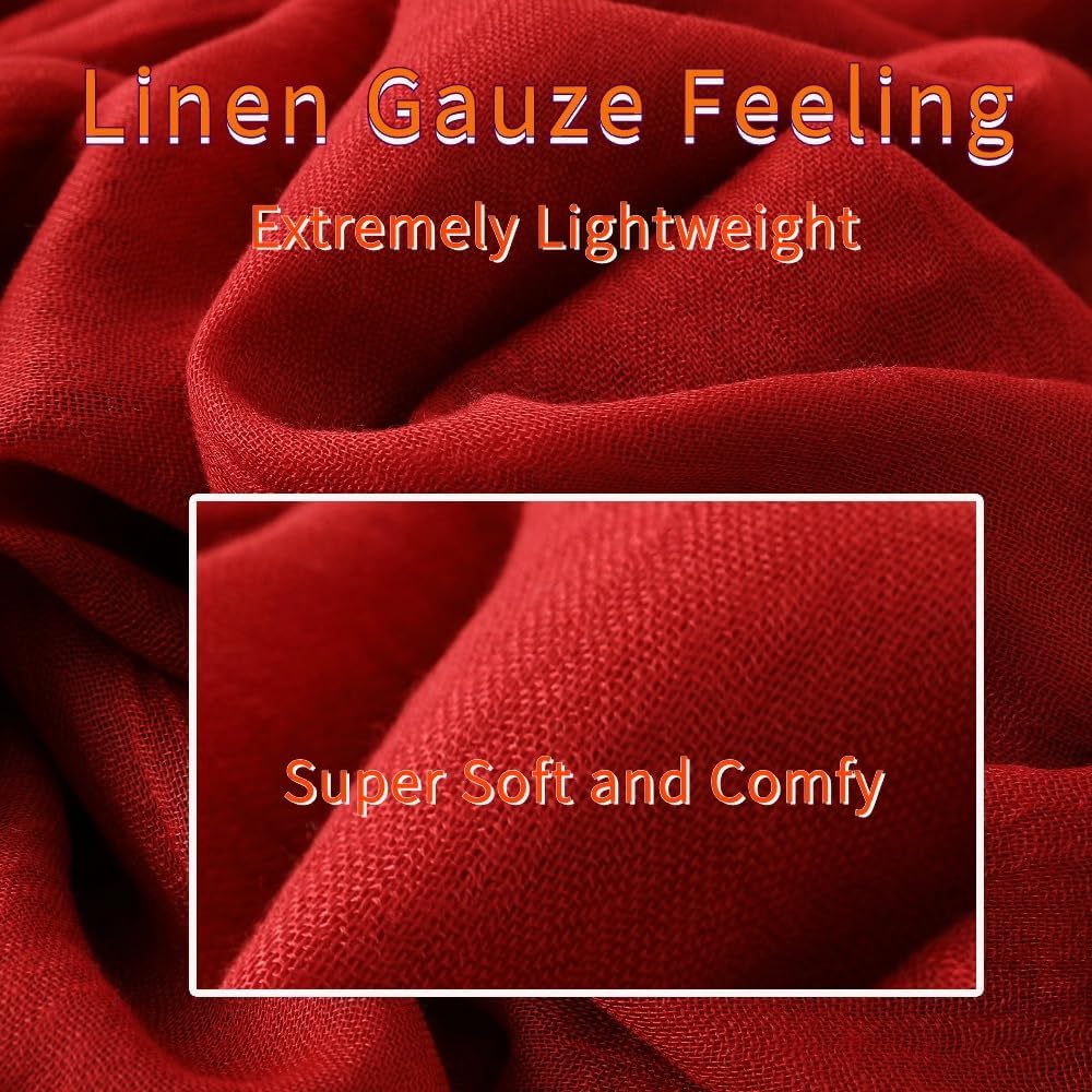 Lightweight Gauze Linen Feelin - مراجعة Linen Dress Wrap وسعره
